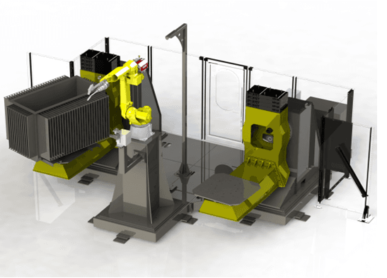 L Type Positioner Welding Cell